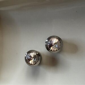 Elegant Silver Plug Earrings
